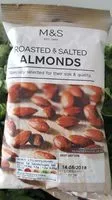 Mängden socker i Roasted & Salted Almonds