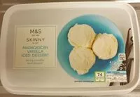 Mängden socker i Madagascan vanilla iced dessert