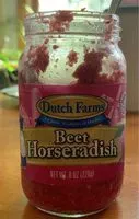 Mängden socker i Beet Horseradish