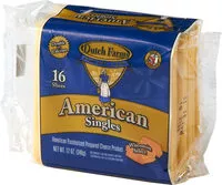 Mängden socker i American Singles Pasteurized Prepared Cheese Product