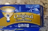Mängden socker i original cream cheese