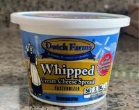 Mängden socker i Whipped cream cheese