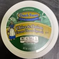Mängden socker i chive & onion cream cheese spread