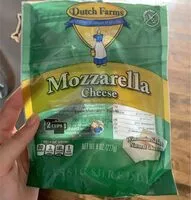 Mängden socker i Mozzarella Cheese