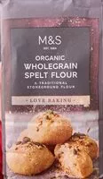 Mängden socker i Organic wholegrain spelt flour