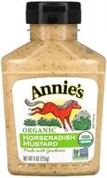 Mängden socker i Organic horseradish mustard
