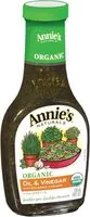 Mängden socker i Annies naturals organic oil and basil vinaigrette