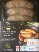 Mängden socker i Italian style sausages