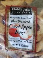 Mängden socker i New Zealand Sweet Apple Rings