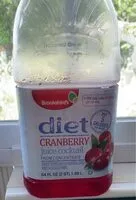 Mängden socker i Diet Cranberry Juice Cocktail