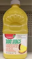 Mängden socker i Unsweetened Pineapple Juice