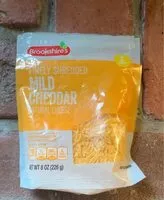 Mängden socker i Finely shredded mild cheddar cheese