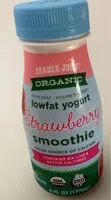 Mängden socker i Organic lowfat yogurt strawberry smoothie