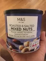 Mängden socker i Roasted & salted mixed nuts