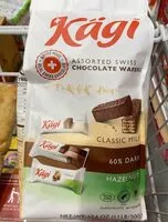 Mängden socker i Assorted swiss chocolate wafer