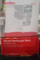 Mängden socker i Sliced hamburger buns