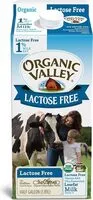 Mängden socker i Organic lactose free low fat milk
