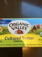 Mängden socker i Cultured butter
