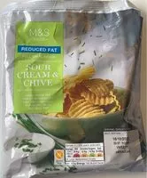 Mängden socker i Sour cream & chice reduced fat