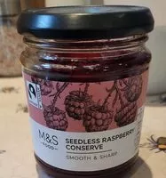 Mängden socker i Seedless raspberries conserve
