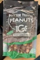 Mängden socker i Butter toffee peanuts