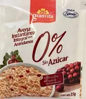 Mängden socker i Avena integral instantánea