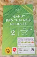 Mängden socker i Peanut pad thai noodles
