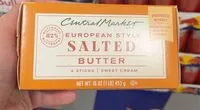 Mängden socker i European style salted butter