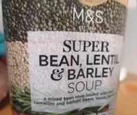 Mängden socker i Bean lentil soup