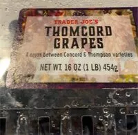 Mängden socker i Thomcord grapes
