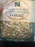 Mängden socker i California pistachios, Roasted Salted Kernels