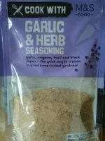Mängden socker i Garlic and herb seasoning