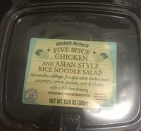 Mängden socker i Five spice chicken and asian style rice noodle salad