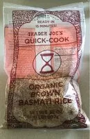 Mängden socker i Organic Brown Basmati Rice