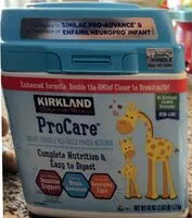 Mängden socker i Infant formula pro-care