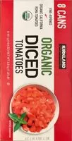 Mängden socker i Organic diced tomatoes