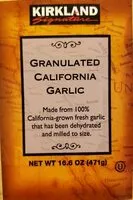 Mängden socker i Granulated California garlic