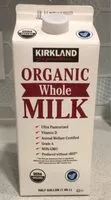 Mängden socker i Organic whole milk