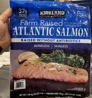 Mängden socker i Farm Raised Atlantic Salmon