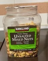 Mängden socker i Unsalted Mixed Nuts