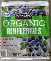 Mängden socker i Organic Blueberries