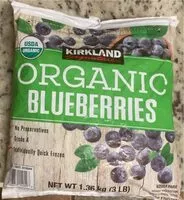 Mängden socker i Organic blueberries
