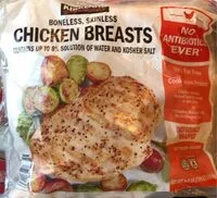 Mängden socker i Boneless, Skinless Chicken Breasts