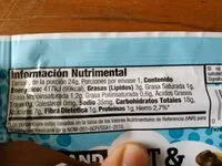 Mängden socker i Barra de granola con chispas