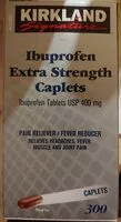 Mängden socker i Ibuprofen Extra Strength Caplets