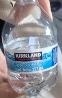 Mängden socker i Kirland agua purificada