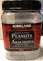 Mängden socker i Arachides grillees et salees