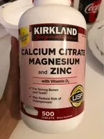 Mängden socker i Calcium citrate magnesium and zinc