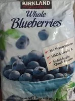 Mängden socker i Whole blueberries