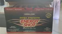 Mängden socker i Extra strength energy shot
